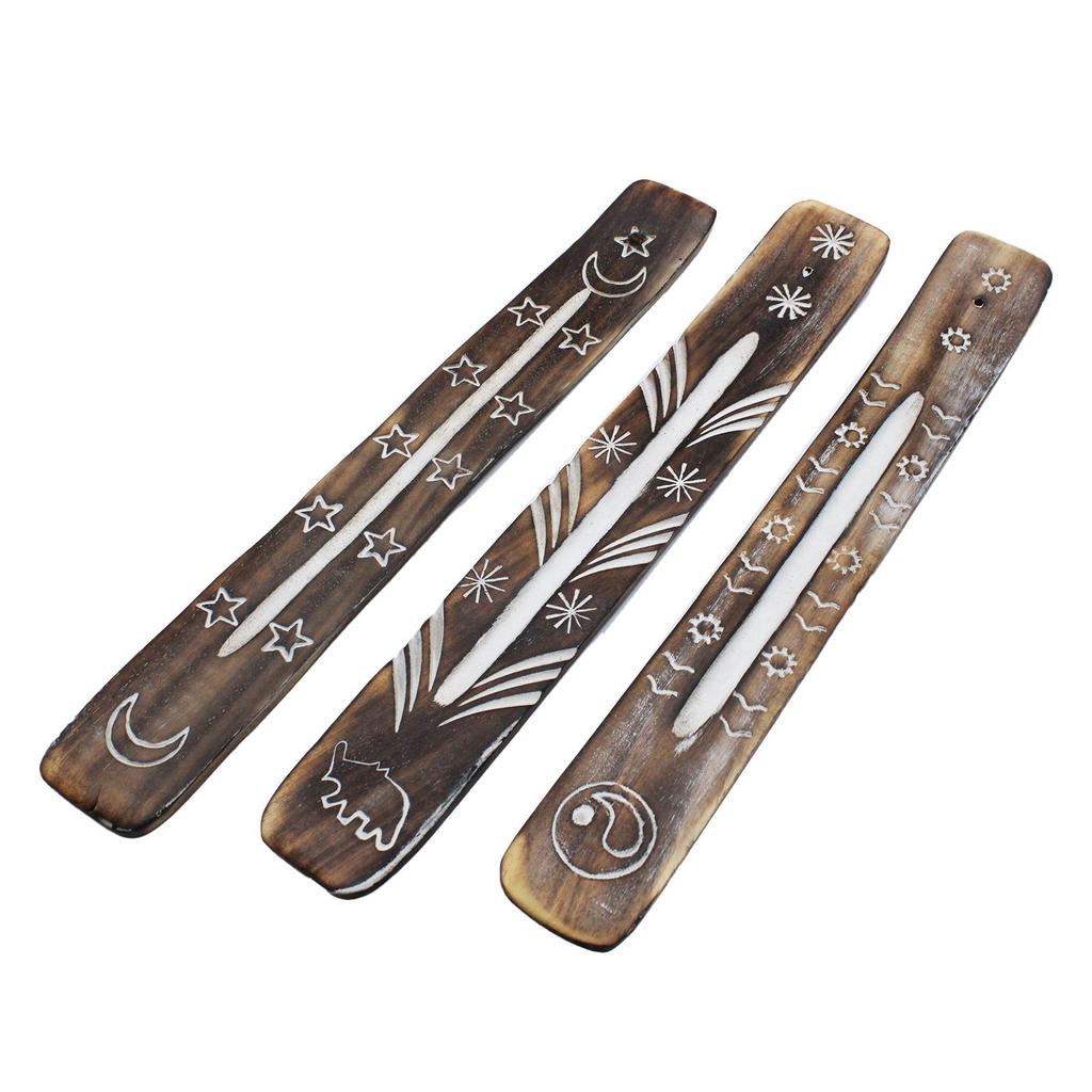 Incense Holder - White Washed