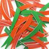 Archery Feathers 4inch (60Pack) Hunting Arrows Fletching Fletches Right Wing 4" Shield Cut Orange Green