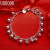 925 Sterling Silver Fashion Bell Bracelet
