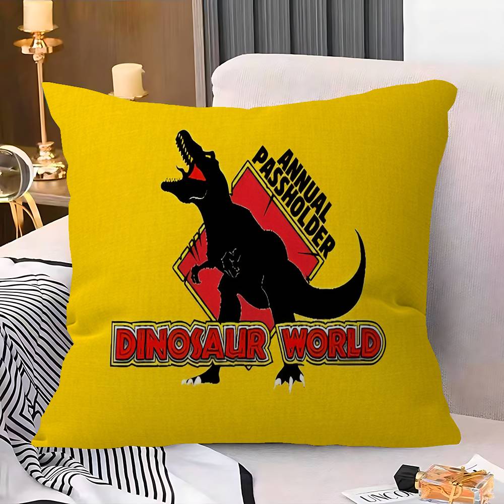 Dinosaur Cartoon Jurassic Park Pillow Anime Pillow Sofa Bed Head Pillow Cover Cushion Cover 45x45 Cm Fashion