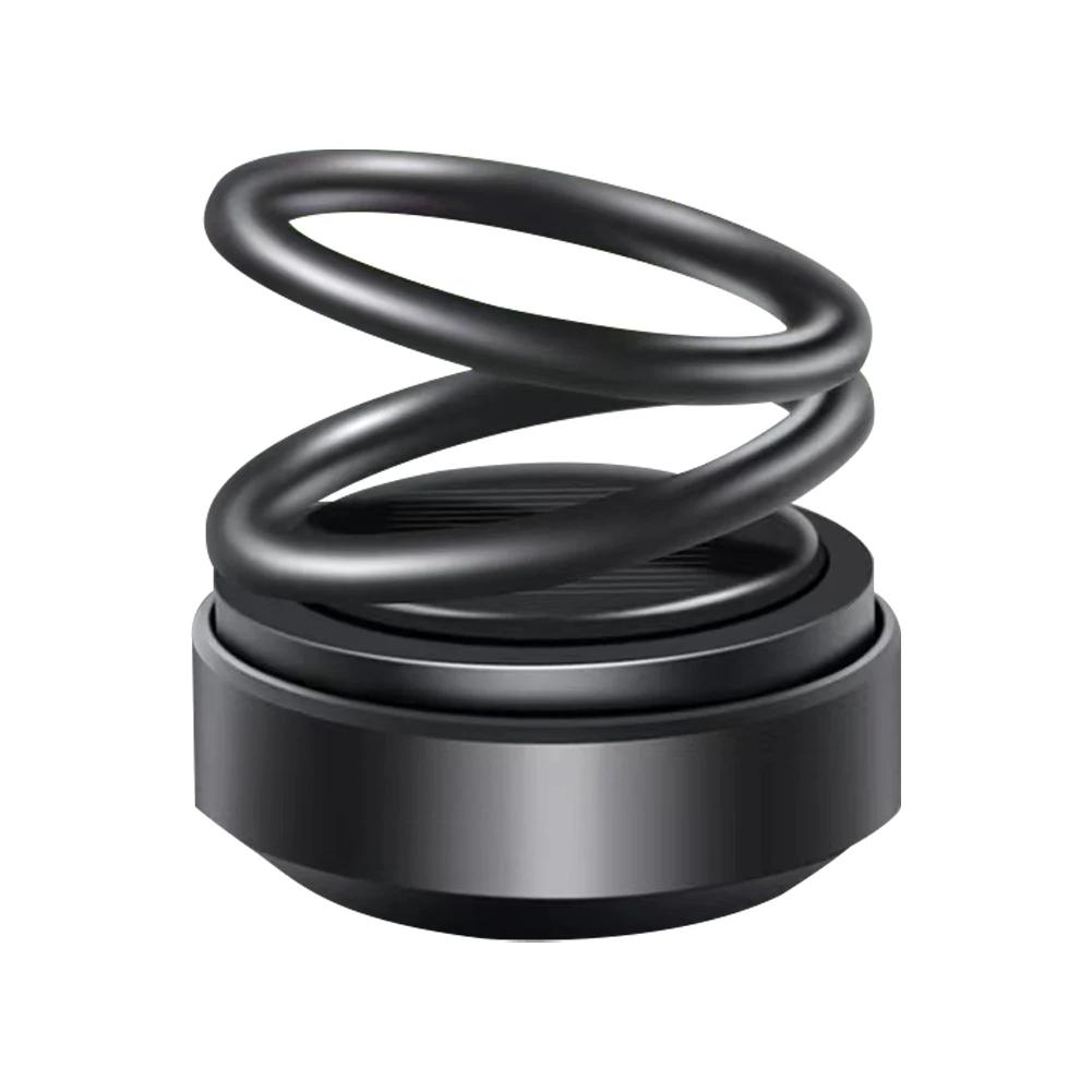 

Диффузоры для ароматерапии на солнечной энергии, вращающаяся подвеска, двойное кольцо, аксессуары для украшения автомобиля, ароматерапия чёрный