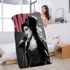 Famous Music Singer Amy Winehouse Beach Swimming Towel Soft Absorbent Washcloth Children's Gifts for Kids Travel Camping Gym