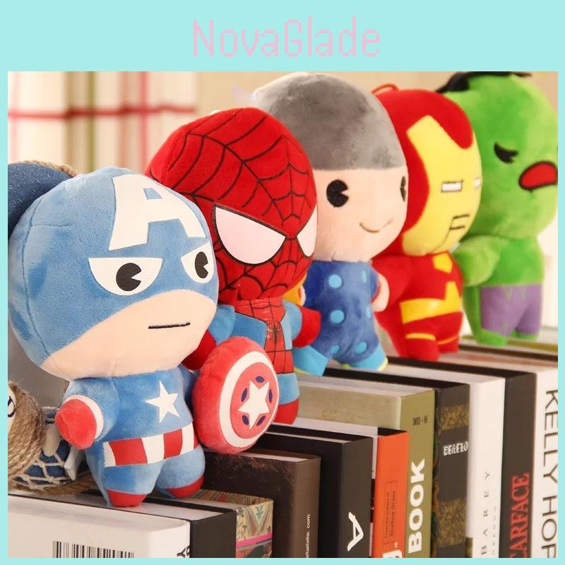Pluche Avengers Mini Poppen Met Captain America Iron Man Spider-man Hulk Thor Voor Verzamelaars
