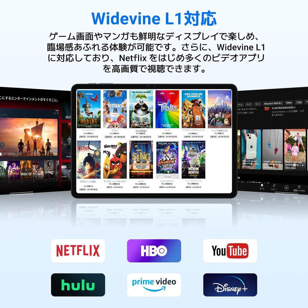 16 Tablet T60 Android 16 Tablet IPS large screen resolution Widevine Tablet fast Ideal for video editing Android 12-inchTABWEE PC, 48GB+256GB+2TB