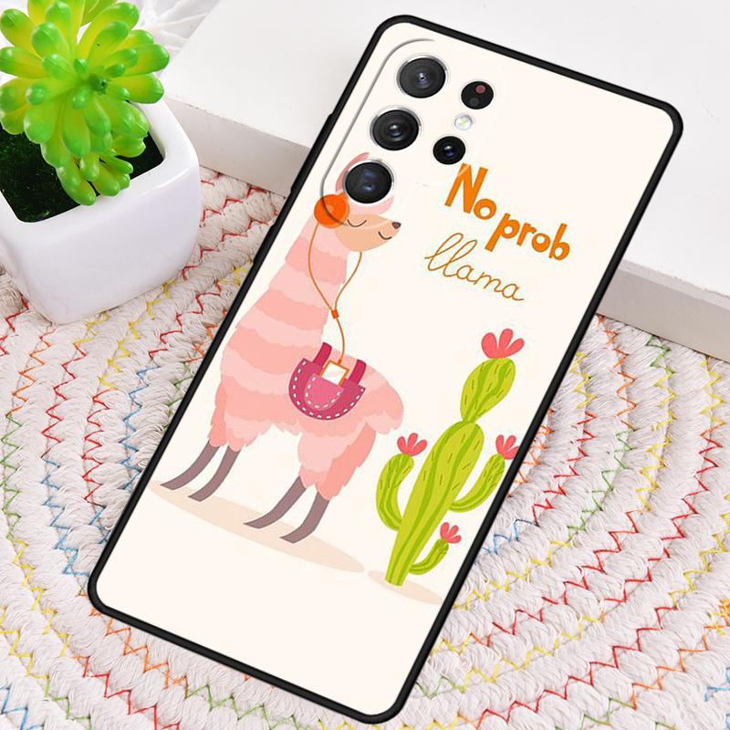 No Drama Prob Llama Lama Silicone Phone Case For Samsung Galaxy Note 10 Pro S26 S25 S24 S23 S22 S21 Plus S25Ultra Capa Cover