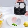 Moule à glaçons en forme de balle de baseball 3D Silicone Fabricant de boules de glace rondes pour boissons créatives et fêtes Outil de fabrication de bâtonnets de glace