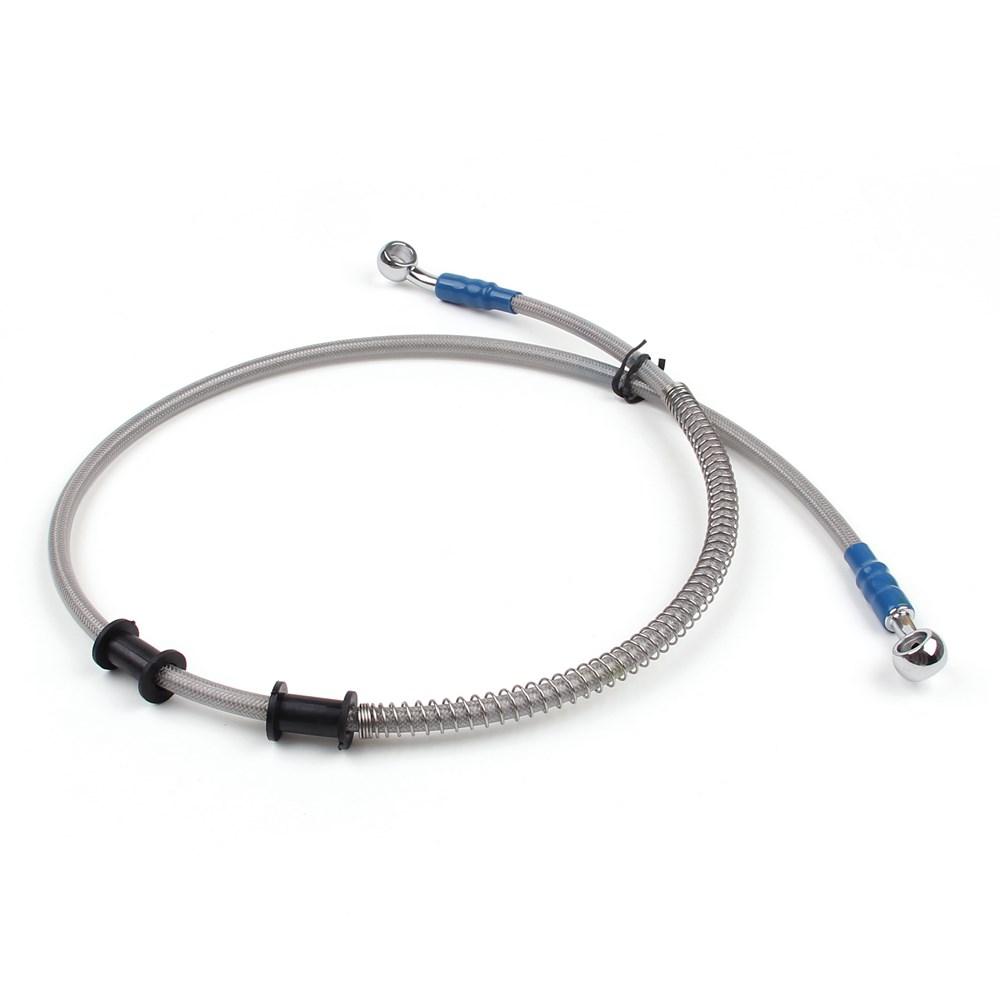100cm/39" M10 Brake Oil Hose Line Banjo Fitting Stainless Steel End