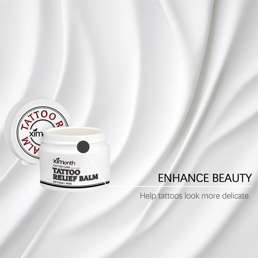 XIMONTH Tattoo-Pflegecreme Verbessert die Tattoo-Schönheit Spendet Feuchtigkeit Farbauffrischung Spendet der Haut Feuchtigkeit Pflege für Tattoo-Stickerei