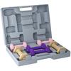 9kg Hex Dumbbells Set Of 6 Hand Weights With Carry Case For Home Gym Strength Training 2 X 1kg 2 X 1.5kg 2 X 2kg