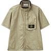 SS25 Innovative Natural Nylon Chest Logo Short Sleeve Shirt Men Shirts K1S1512000-28S0069-V0094