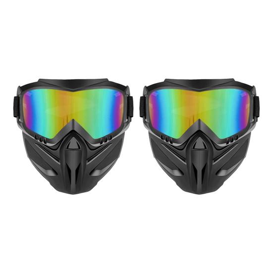 Anti-Fog Full Face Goggle Mask, Detachable 2-in-1 Lawn Mowing Goggles And Welding Mask Impact Resistant Windproof Protective Gear