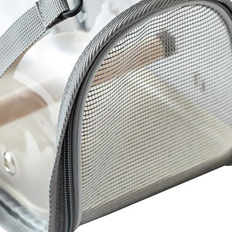 Parrot Portable Travel Carrier Transparent Waterproof Outdoor Bird Bag for Small Parakeets Lovebirds Vet Appointments
