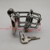 Prevent Extramarital Sex,Ergonomic Stainless Steel Stealth Lock Male Chastity Device,Cock Cage,Penis Ring Lock,Chastity Belt, M141