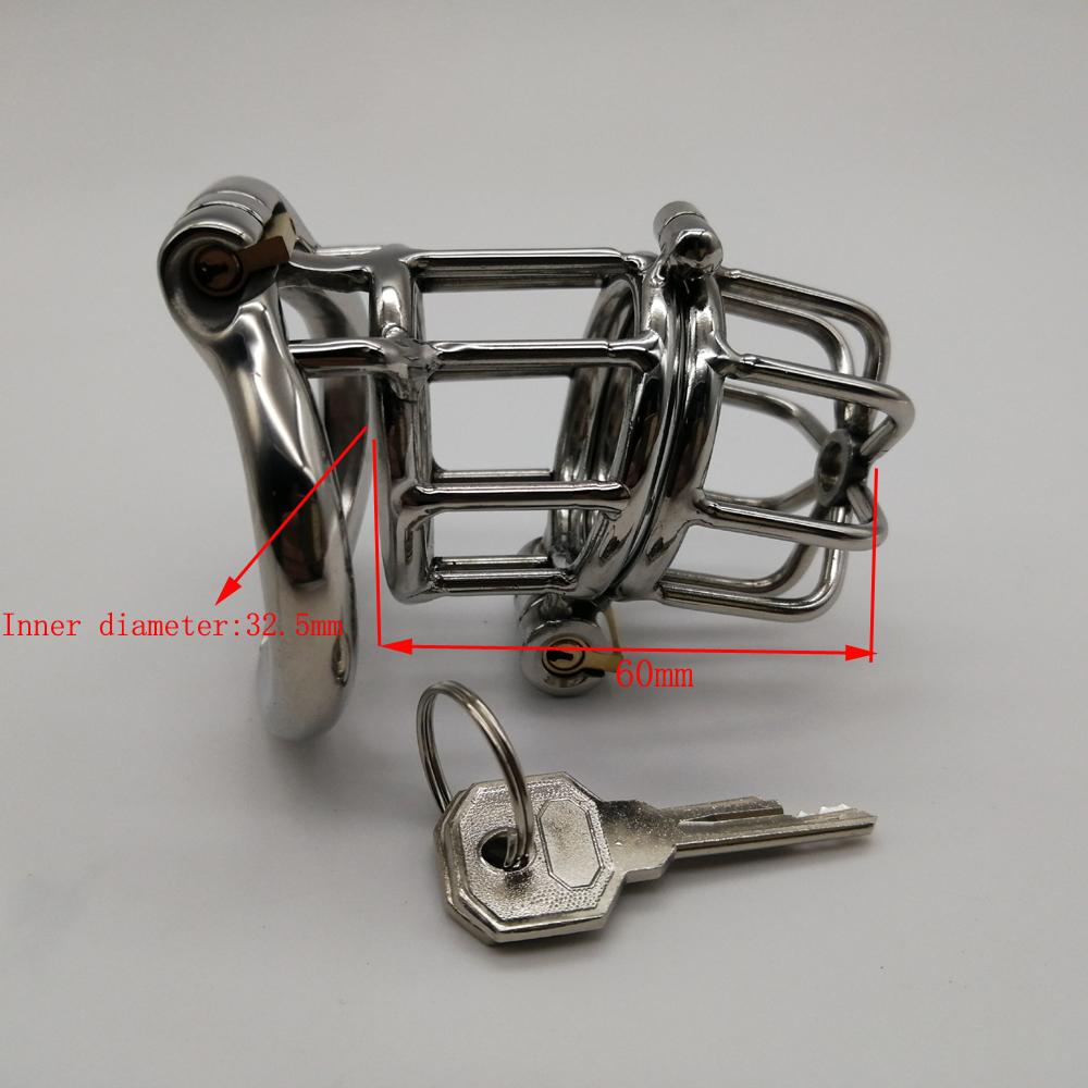 Prevent Extramarital Sex,Ergonomic Stainless Steel Stealth Lock Male Chastity Device,Cock Cage,Penis Ring Lock,Chastity Belt, M141