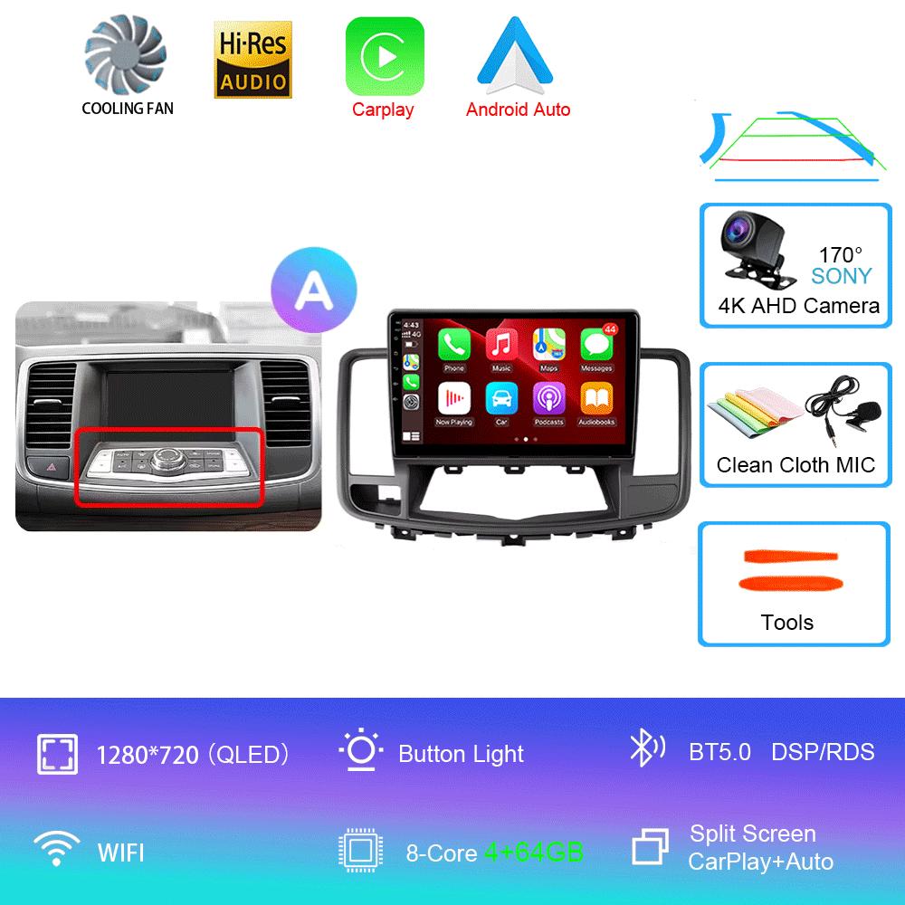 Android 14 Car Radio For Nissan Teana J32 2008 - 2013 Multimedia Video Player Navigation stereo GPS