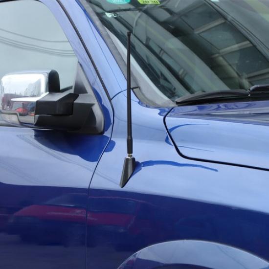 Carbon Fiber Antenna Base Moulding Decor Cover Trim For Dodge RAM 1500 2010-2017