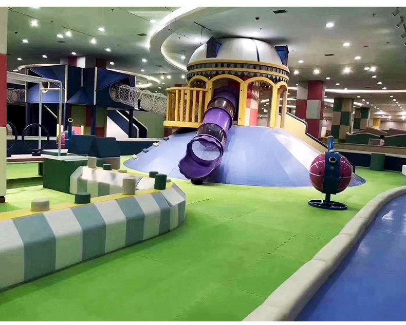 Children's Indoor Playground: Kindergarten Rotating Slide Equipment