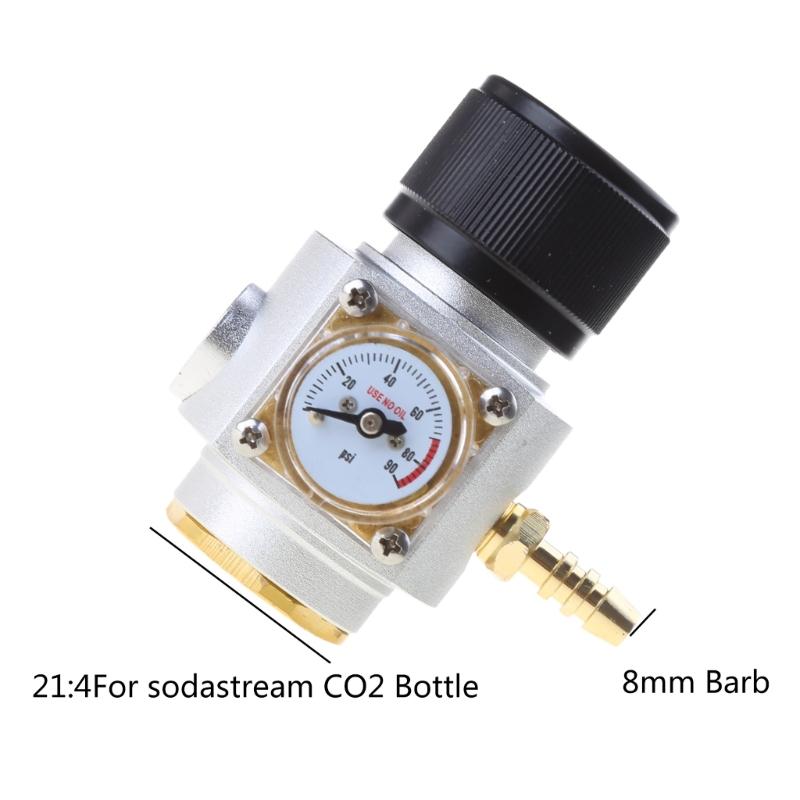 Small Gas Regulator Gas Pressure Gauge Pressure Control Fitting Quick Connector