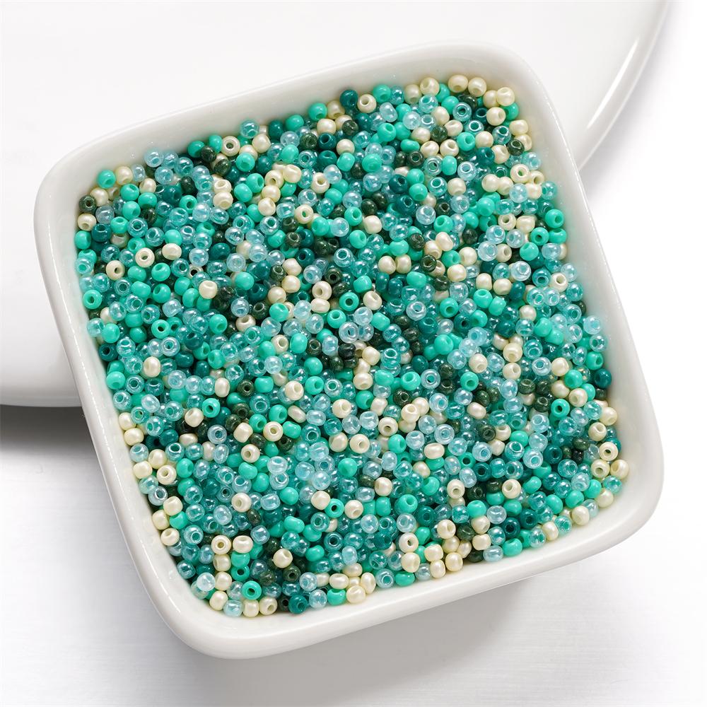 10g/Lot 2mm Mixed Color Glass Seed Beads Round Spacer Bead For DIY Earrings Bracelet Necklace Jewelry Making Accessories