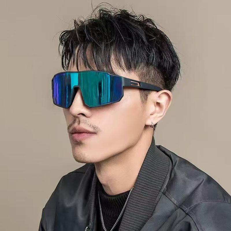 Protective Glasses 2pcs Men Women Outdoor MTB Cycling Sun Glasses Sports Colorful Glasses Full Frame Punk Windproof Goggle