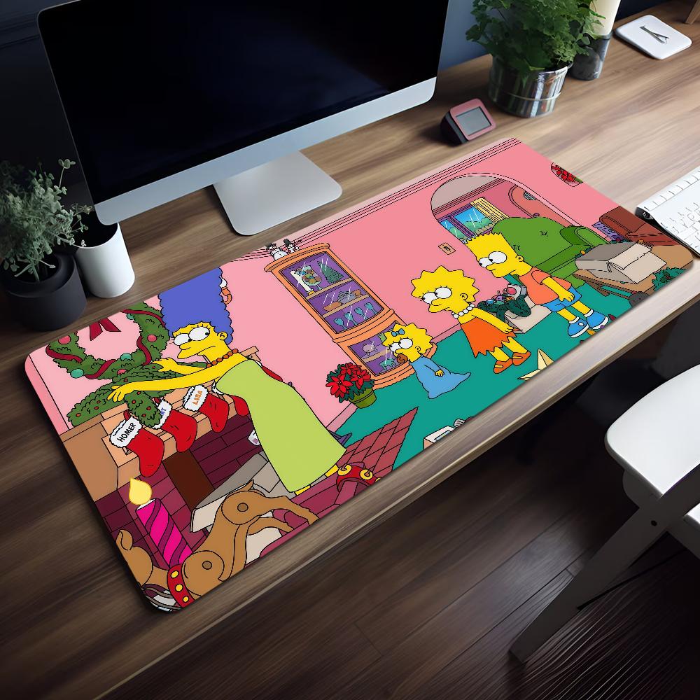 Funny Mouse Pad The Rubber Desktop XXL Desk Mats Non-slip Cartoon S-Simpsons Gaming Thickened Large MousePad Office