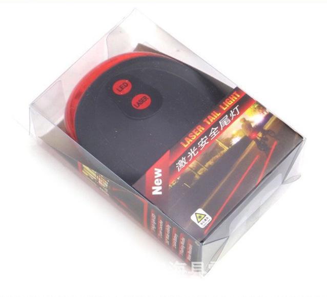 5-LED Laser Tail Light for Mountain Bike - Cycling Safety Accessory (No Packaging/Battery)