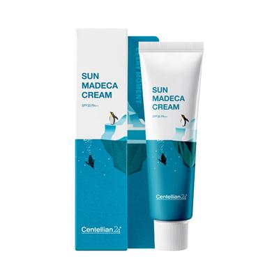 Sun Madeca Creme 50ml 1 Flasche Kühlende UV-Schutz-Sonnencreme Tief feuchtigkeitsspendend beruhigend Eis-Technologie Photoaging Centella asiatica
