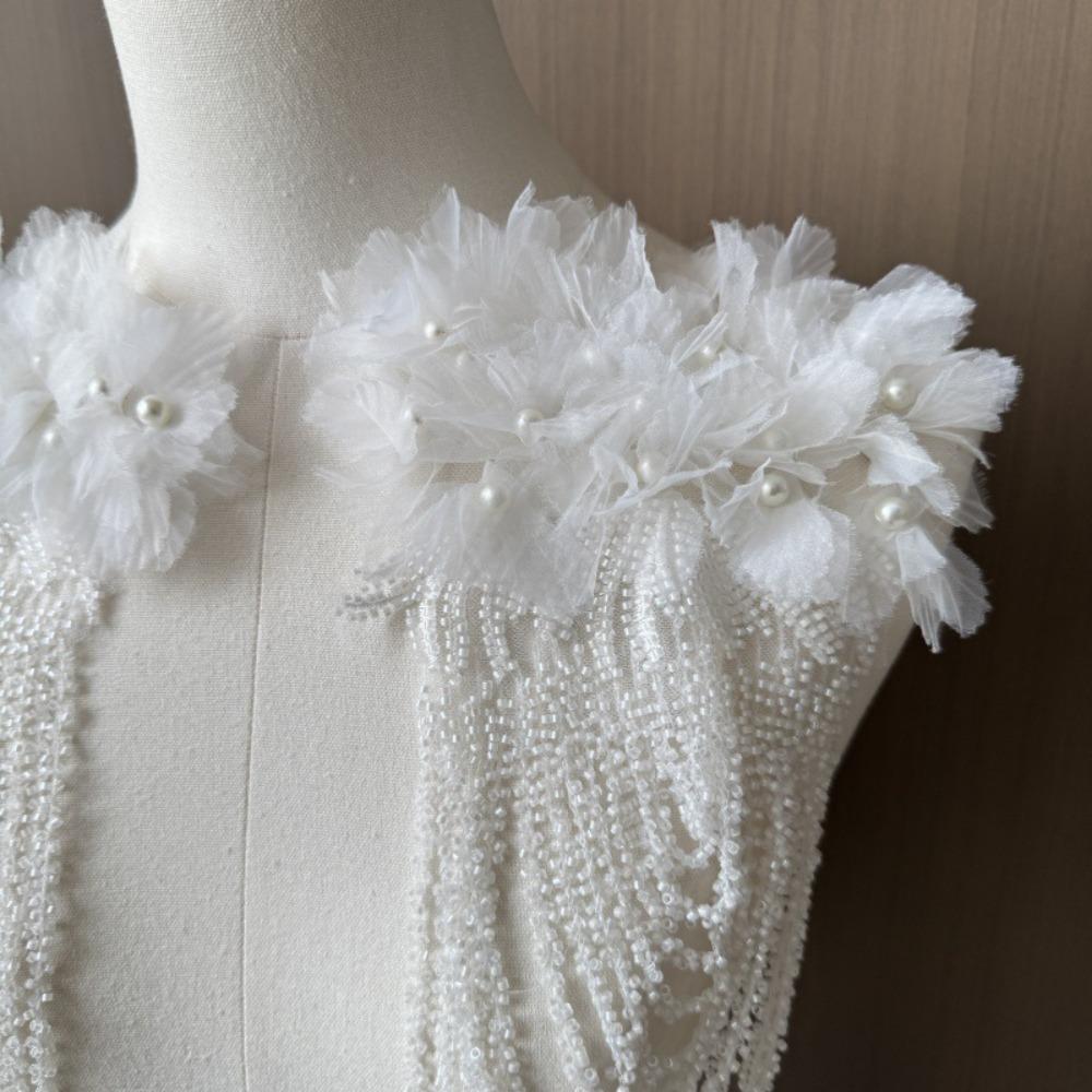 Gorgeous Design Nail Bead Tassel Decoration Luxury Delicate Shoulder Adornment Fashion Sewing Accessories Evening Gown