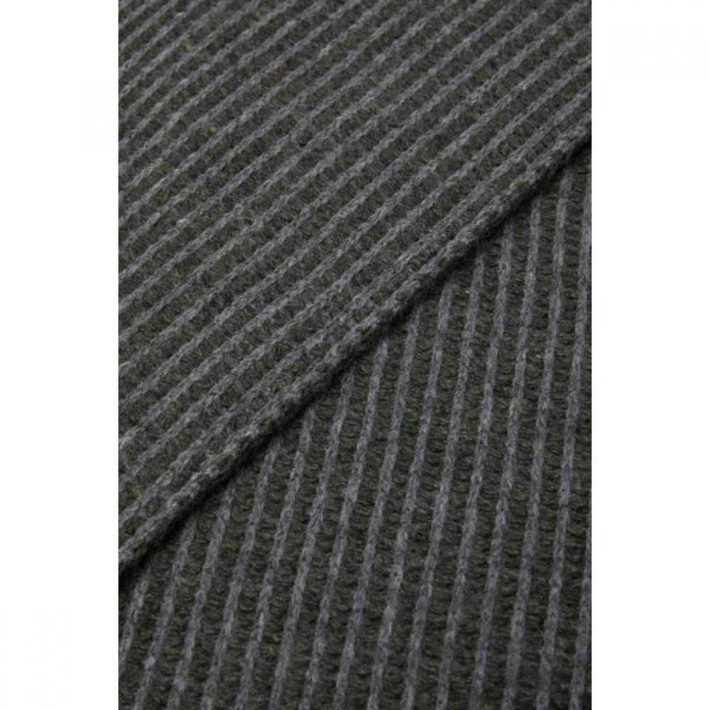 Series Two Tone Slit Knit Scarf  Ssajx25641gyx 