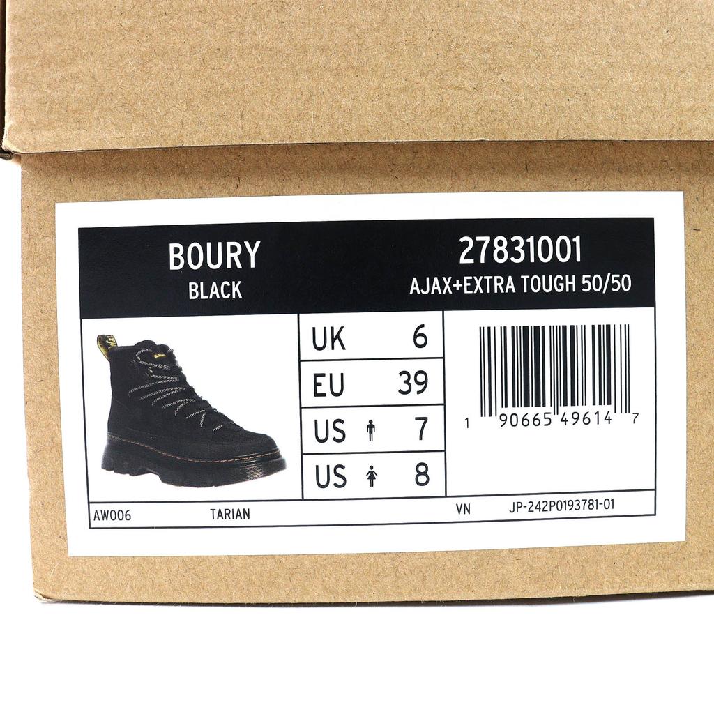 Excellent Dr.Martens Short Boots RIKARD POLISHED SMOOTH 8I 8-hole Black Leather Used