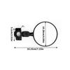 Commuters Friendly Motorcycle Rear View Mirror Angle Adjustable Rotating Handlebar Side Mirror Universal