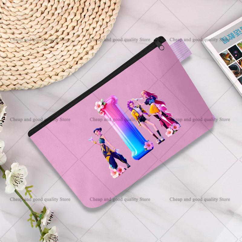 KPop Demon Hunters Pencil Case Cute Multipurpose Bag Fashion Anime Portable Cosmetics Storage Printing Go To School Beautiful Gift for Kid