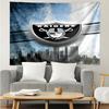 Las Vegas Raiders Wandteppich Zubehör Spielzimmer Wandteppich, für Schlafzimmer, Wohnzimmer, Schlafsaal Wanddekoration Fan Geburtstagsgeschenke