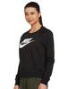 Nike Essential Crew Fleece Size Small Women's Sweatshirt, Black,