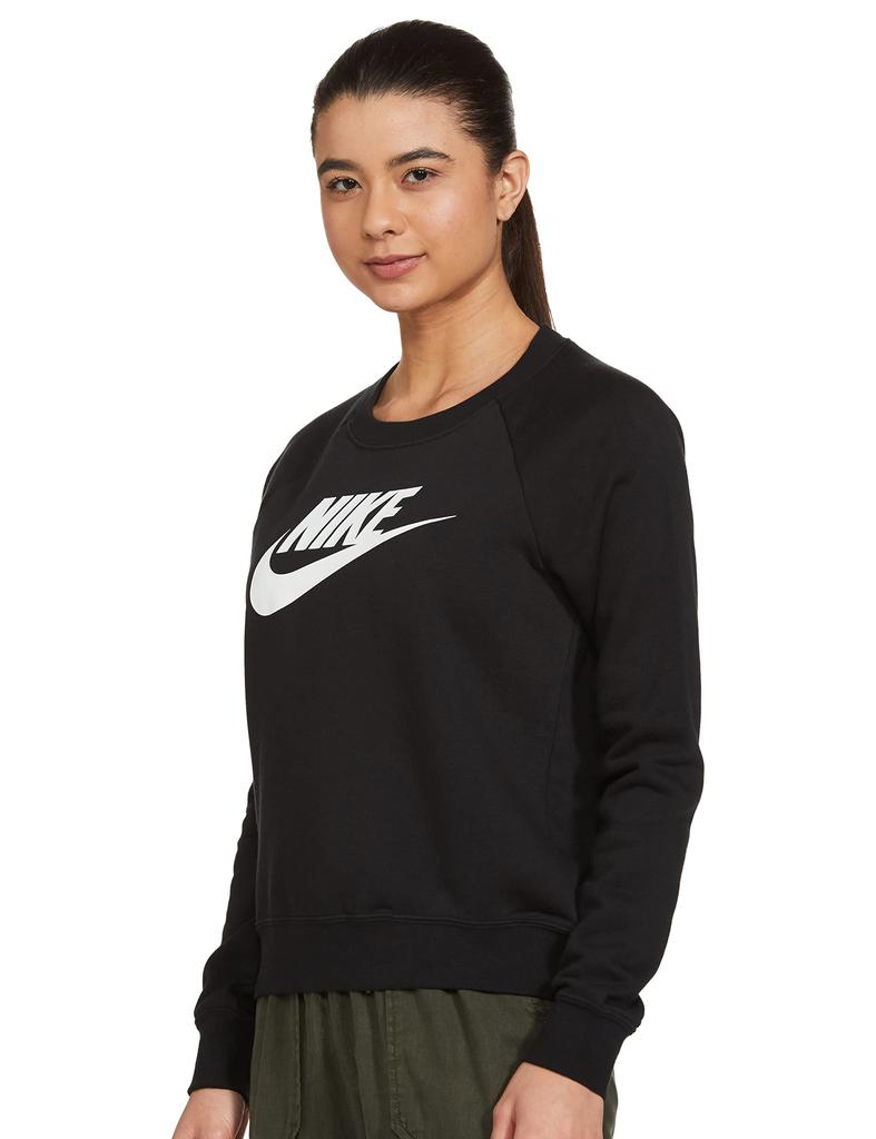 Nike Essential Crew Fleece Size Small Women's Sweatshirt, Black,