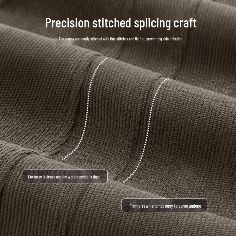 Baleno Men's Loose Fit Chenille Corduroy Casual Pants