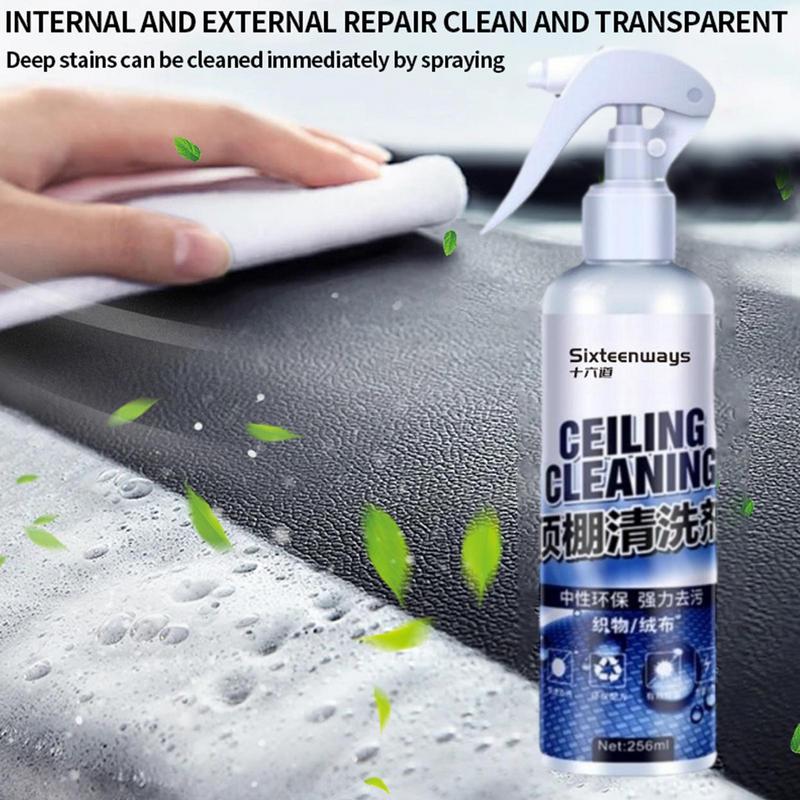 Car Cleaner Interior 256ml Car Foam Cleaner Spray Sprayable Leather Cleaner For Car Interiors All-Purpose Car Seat Cleaner Car