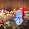 Uonlytech Christmas Snowman Night Ligh, LED Light USB Night Light Mini Glowing Snowman Desktop Ornaments for Home Bedroom Christmas