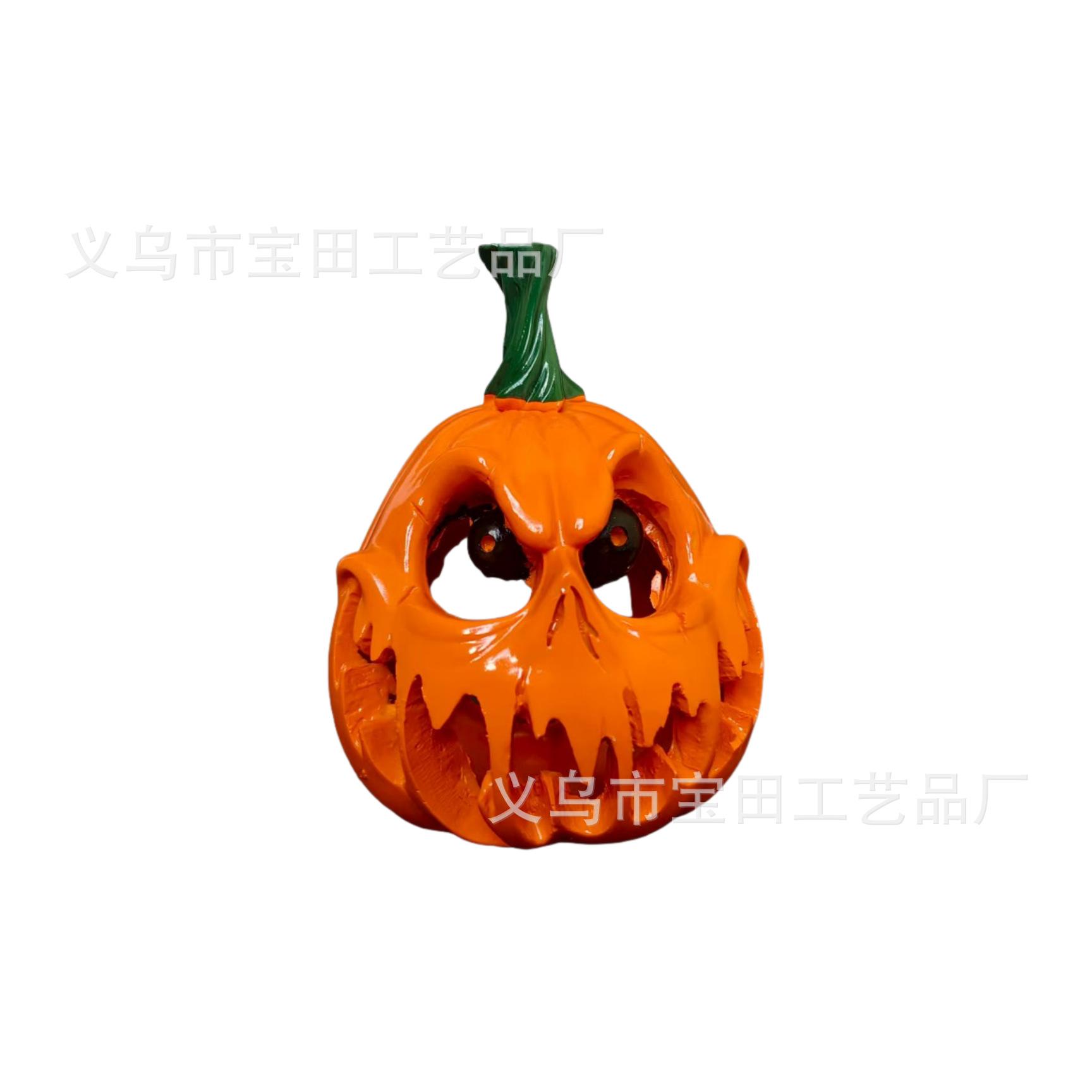 New product statue pumpkin ghost dog candlestick incense burner home decoration party atmosphere resin ornament