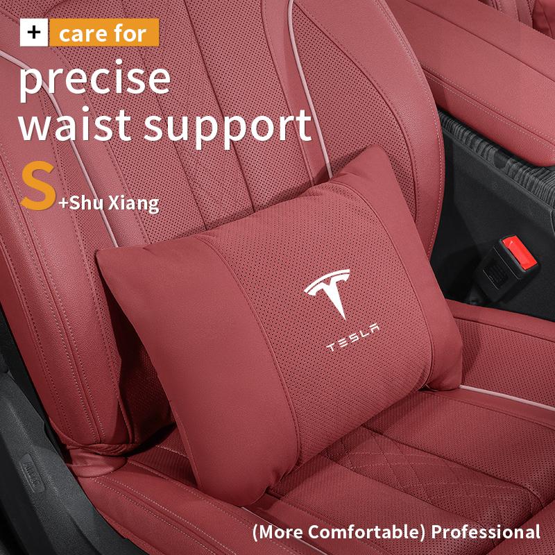 For Tesla Model 3 Model Y Model S Model X Car Headrest Neck Support Seat Soft Neck Pillow Automobile Tesla Interior Accessories