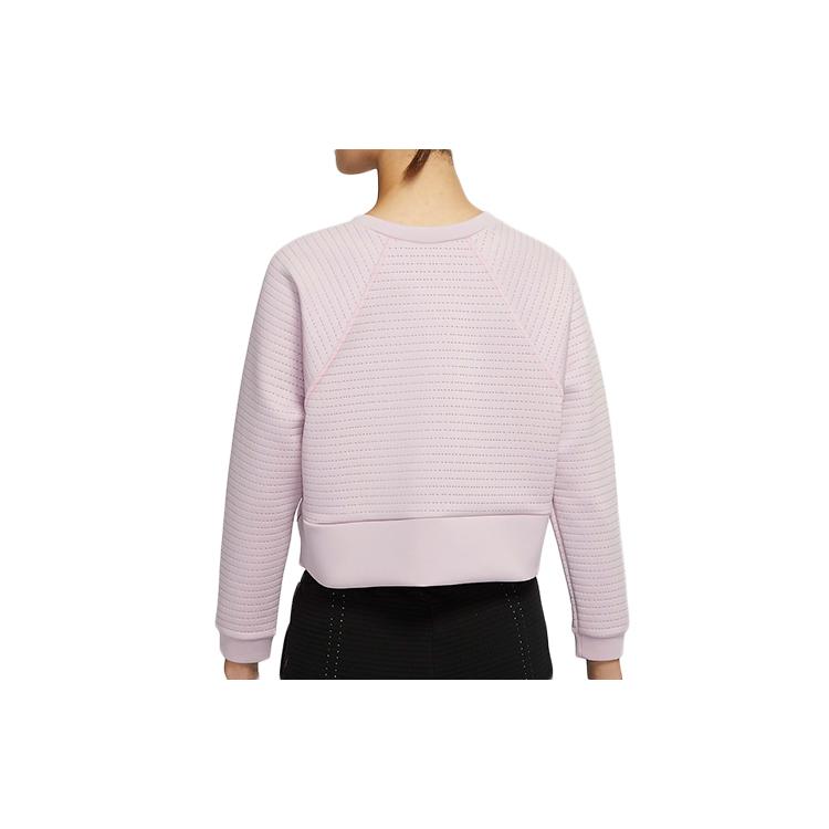 Nike Sweatshirts Women's Pink Purple Red Crew Neck Moderate Regular CU5746-516