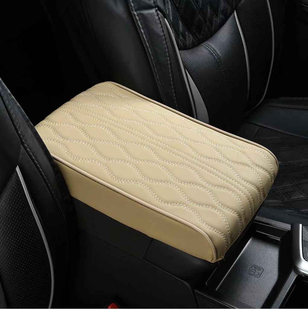 Universal Memory Foam Leather Car Armrest Pad - Heightening Central Cover Pillow