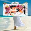 1PC Custom Name Horse Floral Artwork Beach Towel Highly Absorbent And Sand-Resistant Towel for Swimming, Pool, Yoga, And Travel Lightweight