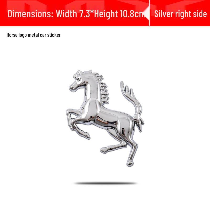 3D Metall Autoaufkleber & Pferdeaufkleber für Karosserie, Seiten und Heck