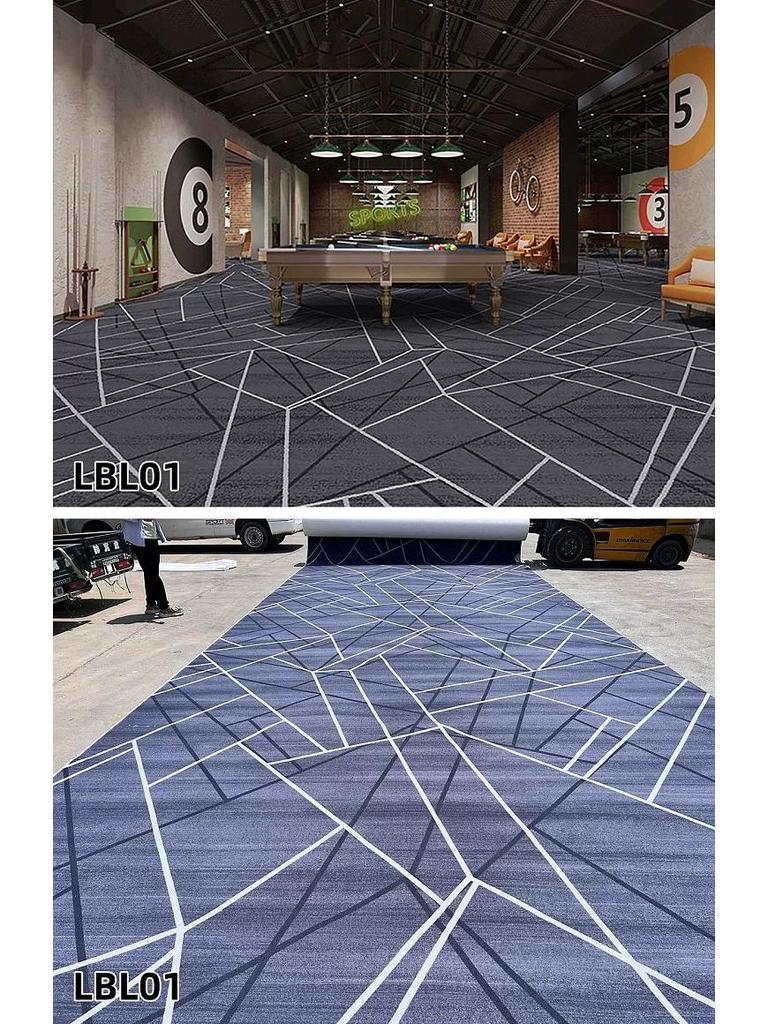 Luxuriöser feuerfester Nylon-Teppich für Billardhallen in Hotels - Teppich mit großflächigem Druck