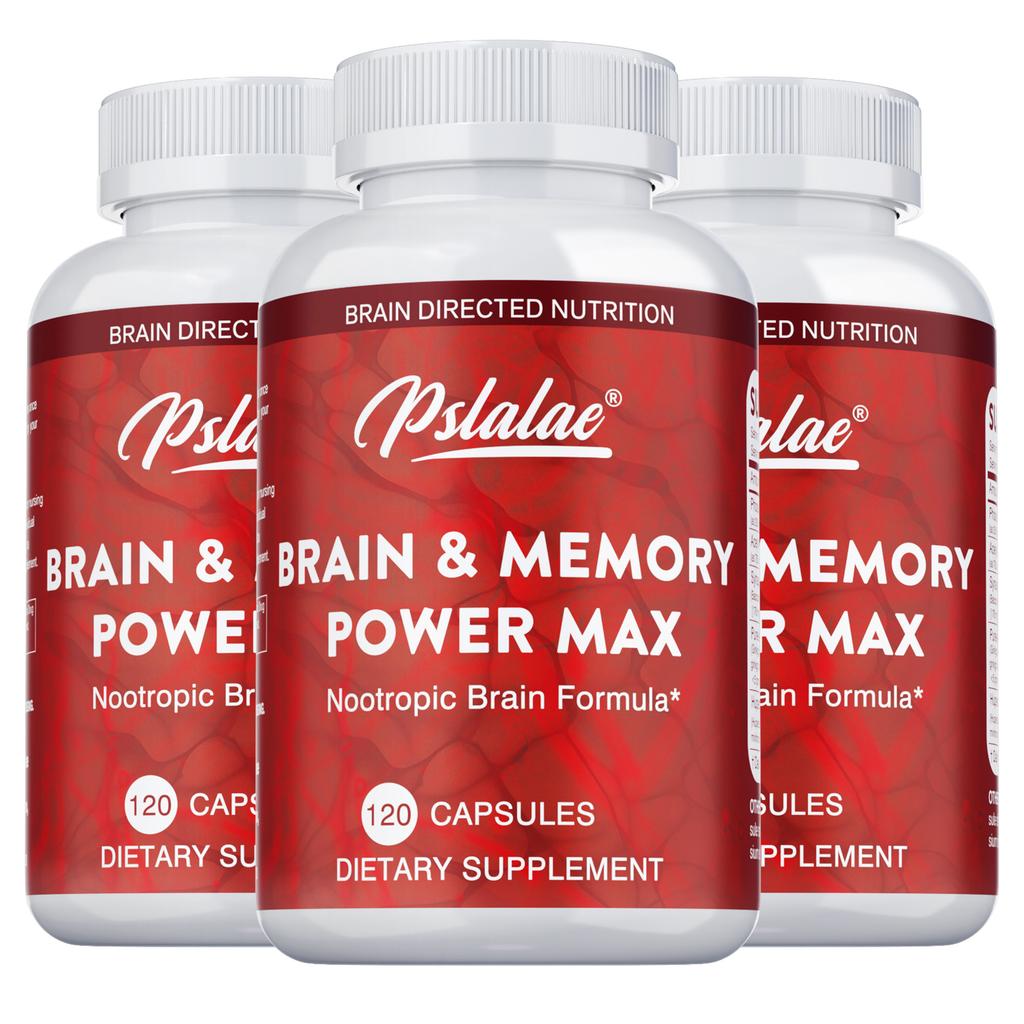 Brain health dietary supplement, containing phosphatidylserine, acetylcarnitine, and ginkgo biloba, for daily well-being.