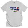 Vegan Vibes T Shirt Unisex Preshrunk Cotton Strawberry Plants Tee Tops Round Neck Short Sleeve Graphic Tshirt Gift Clothing