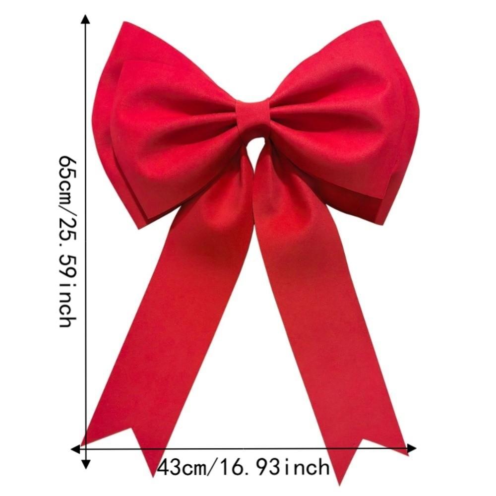Handmade EVA Bowknot Pendant Hanging Tree Decorations Unisex Christmas Velvet Bow  Gift Wrapping