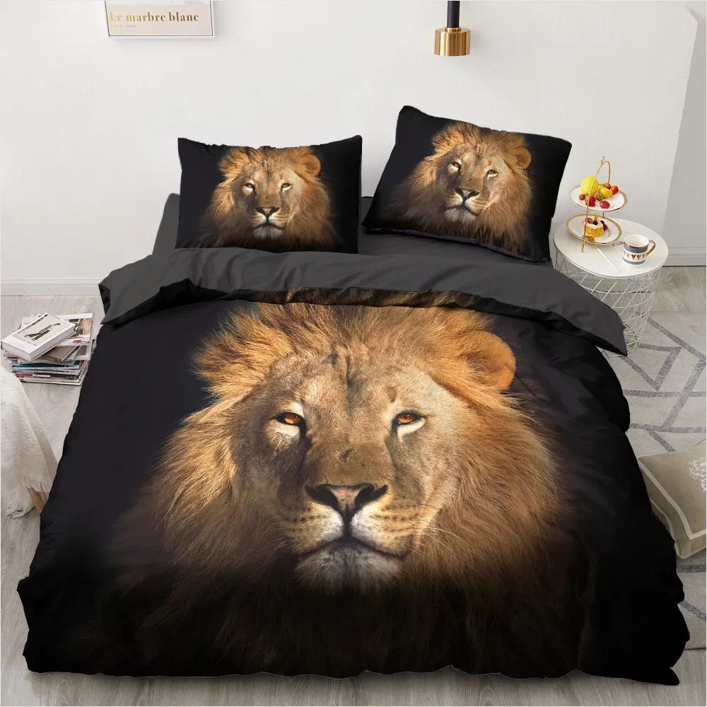 

Comforter Print 3D King Size Bedding Set Home Textile Pet Catsdogs Wolf Animal Classic Black And White Bedding Set Hot Comforter (quilt)-EU Single(135*200cm)3pcs