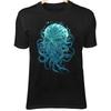 Tribal Skull Octopus Shirt - Coral Tentacles and Purple Glow Eyes
